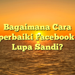 Bagaimana Cara Memperbaiki Facebook yang Lupa Sandi?