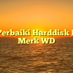 Cara Perbaiki Harddisk Rusak Merk WD